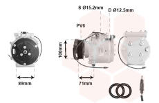 Kompresor, klimatizace VAN WEZEL 4700K053