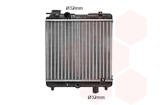 Chladič, chlazení motoru VAN WEZEL 49002011