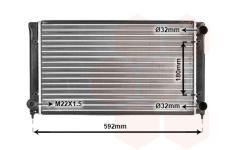 Chladič, chlazení motoru VAN WEZEL 49002033