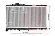 Chladič, chlazení motoru VAN WEZEL 51002059