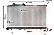 Chladič motora VAN WEZEL 51002065