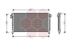 Kondenzátor, klimatizace VAN WEZEL 51005028