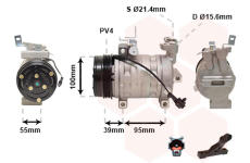 Kompresor, klimatizace VAN WEZEL 5100K085