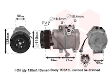 Kompresor, klimatizace VAN WEZEL 5100K101