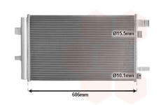 Kondenzátor, klimatizace VAN WEZEL 51015705