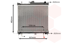Chladič, chlazení motoru VAN WEZEL 52002109