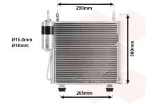 Kondenzátor, klimatizace VAN WEZEL 52005060