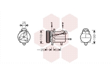 Kompresor, klimatizace VAN WEZEL 5200K069