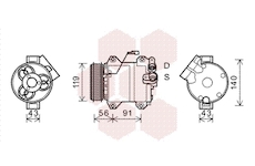 Kompresor, klimatizace VAN WEZEL 5200K121