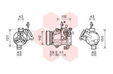 Kompresor, klimatizace VAN WEZEL 5200K129