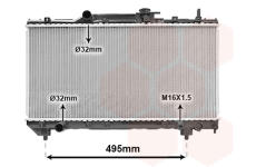 Chladič motora VAN WEZEL 53002141