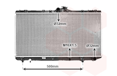 Chladič, chlazení motoru VAN WEZEL 53002181