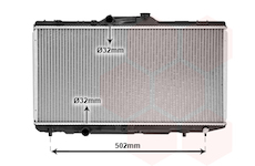 Chladič, chlazení motoru VAN WEZEL 53002188