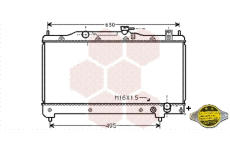 Chladič, chlazení motoru VAN WEZEL 53002239