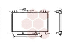 Chladič, chlazení motoru VAN WEZEL 53002273