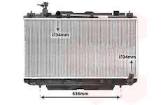 Chladič, chlazení motoru VAN WEZEL 53002305