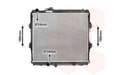Chladič, chlazení motoru VAN WEZEL 53002492