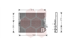 Kondenzátor, klimatizace VAN WEZEL 53005118