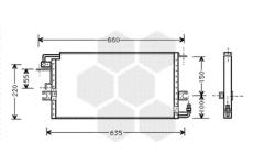 Kondenzátor, klimatizace VAN WEZEL 53005198