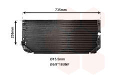 Kondenzátor, klimatizace VAN WEZEL 53005279