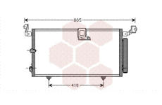 Kondenzátor, klimatizace VAN WEZEL 53005384