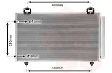 Kondenzátor, klimatizace VAN WEZEL 53005411