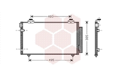 Kondenzátor, klimatizace VAN WEZEL 53005481