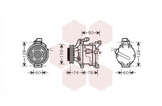 Kompresor, klimatizace VAN WEZEL 5300K450