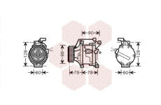 Kompresor, klimatizace VAN WEZEL 5300K468