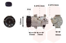 Kompresor, klimatizace VAN WEZEL 5300K581