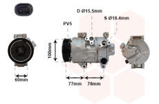 Kompresor, klimatizace VAN WEZEL 5300K584