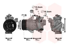 Kompresor, klimatizace VAN WEZEL 5300K618