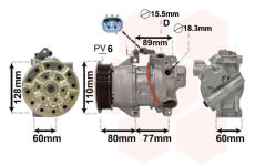 Kompresor, klimatizace VAN WEZEL 5300K626