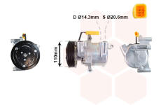 Kompresor, klimatizace VAN WEZEL 5300K734