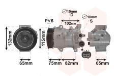Kompresor, klimatizace VAN WEZEL 5301K701