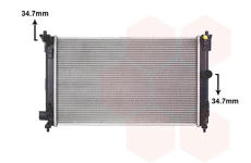 Chladič, chlazení motoru VAN WEZEL 54012703