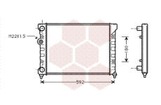 Chladič, chlazení motoru VAN WEZEL 58002029