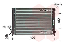 Chladič, chlazení motoru VAN WEZEL 58002040