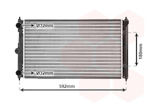 Chladič, chlazení motoru VAN WEZEL 58002095