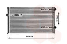 Chladič, chlazení motoru VAN WEZEL 58002102