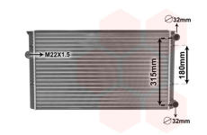 Chladič motora VAN WEZEL 58002105