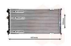 Chladič motora VAN WEZEL 58002192