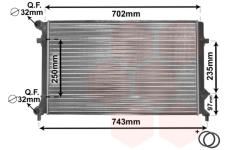 Chladič motora VAN WEZEL 58002204