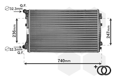 Chladič motora VAN WEZEL 58002338