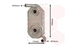 Chladič oleja automatickej prevodovky VAN WEZEL 58003110