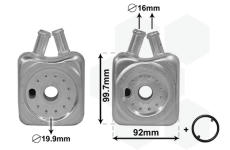 Chladič motorového oleja VAN WEZEL 58003215