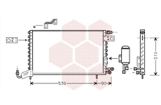 Kondenzátor, klimatizace VAN WEZEL 58005142