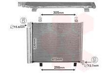 Kondenzátor, klimatizace VAN WEZEL 58005327