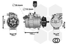 Kompresor, klimatizace VAN WEZEL 5800K087