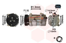 Kompresor, klimatizace VAN WEZEL 5800K172